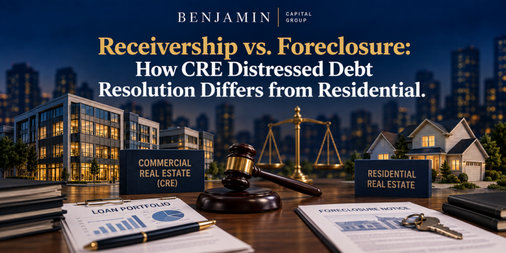 receivership vs foreclosure CRE